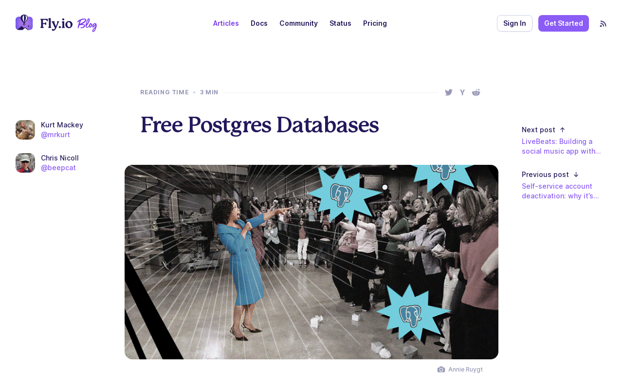 Free Database Hosting Providers for Your Next Web Projects
