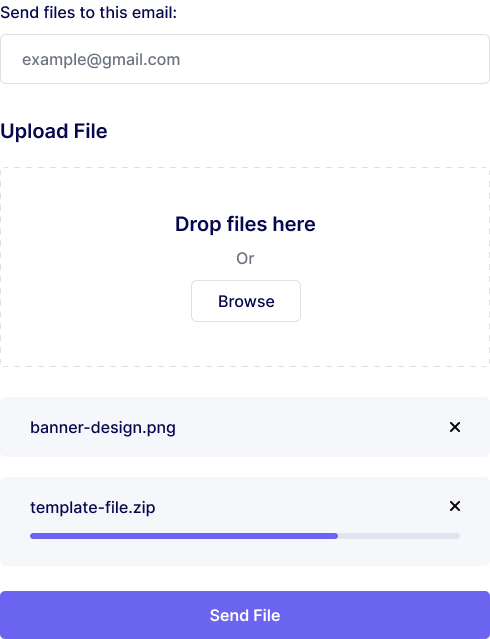 Fully Working File Upload HTML Form Template