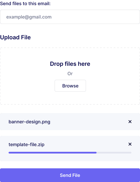 Fully Working File Upload HTML Form Template