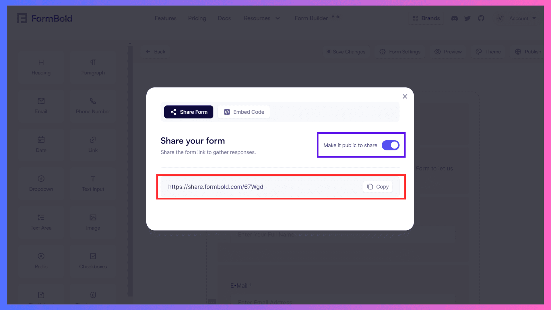 Creating Shareable Forms and Connecting Apps and Integrations