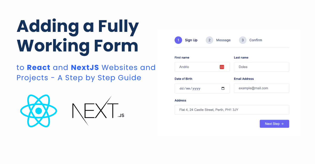 Adding A Contact Form to Your React and NextJS Project: A Step-by-Step Guide