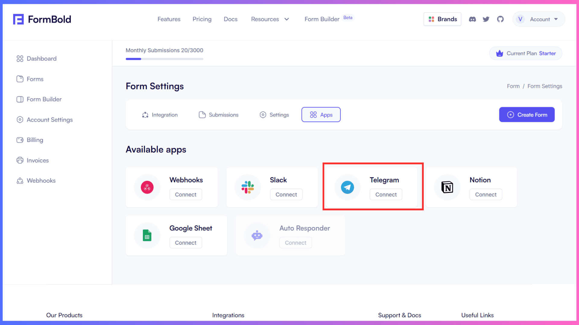 Creating Shareable Forms and Connecting Apps and Integrations