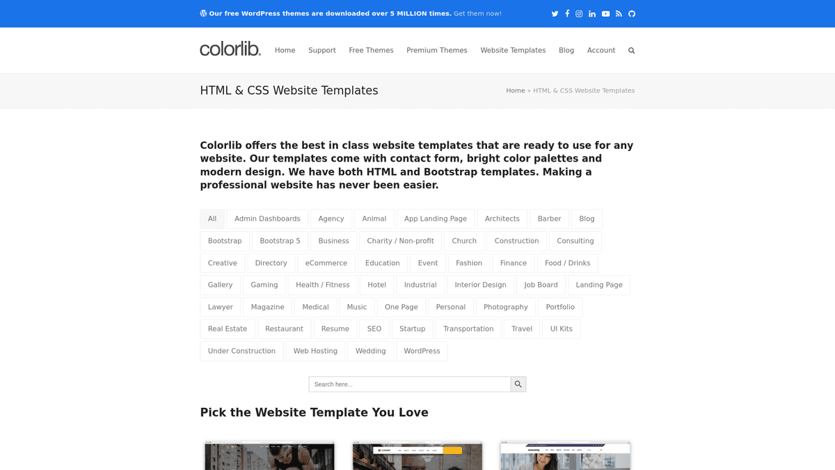 Best Sites to Download Free Static Web Templates - HTML, Tailwind ...