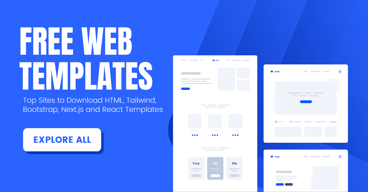 Best Sites to Download Free Static Web Templates - HTML, Tailwind ...