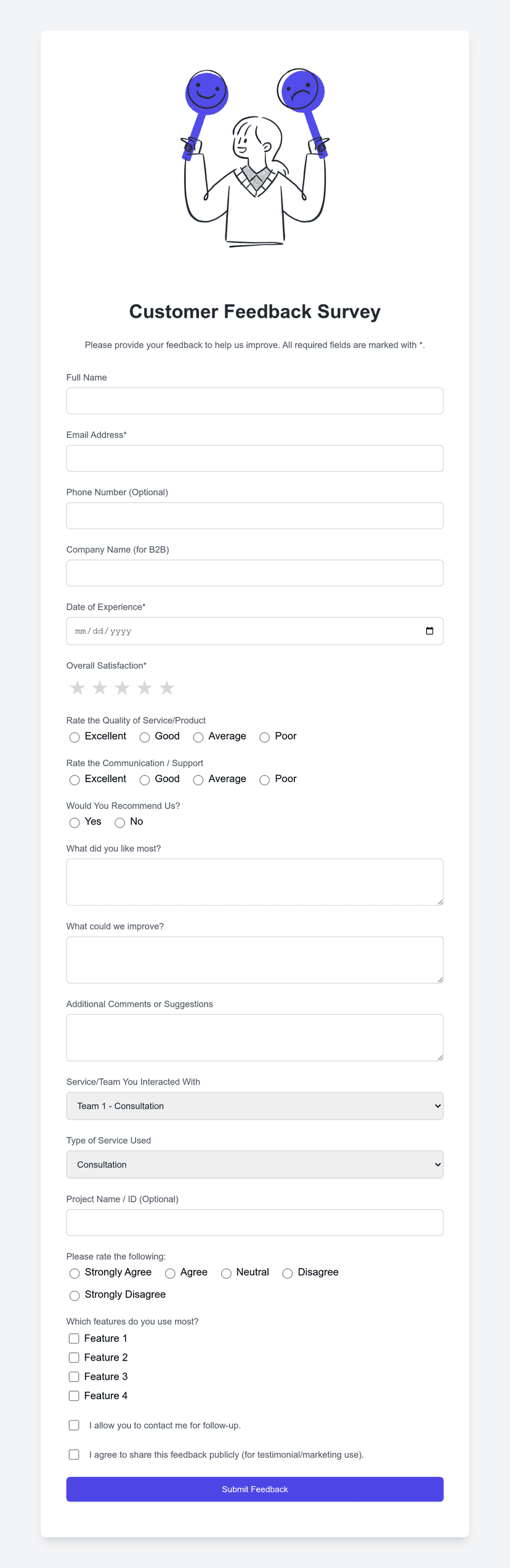 30+ Free HTML Form Templates - Based on HTML/CSS and Tailwind | FormBold