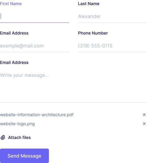 20+ Free HTML Form Templates - Based on HTML/CSS and Tailwind | FormBold