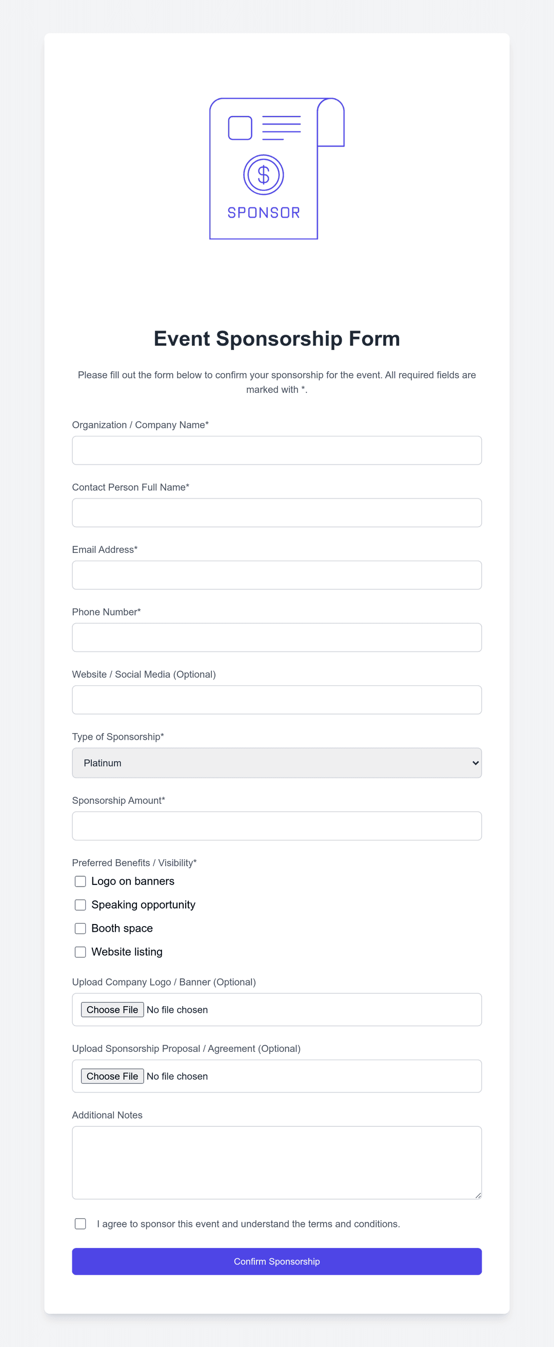 30+ Free HTML Form Templates - Based on HTML/CSS and Tailwind | FormBold
